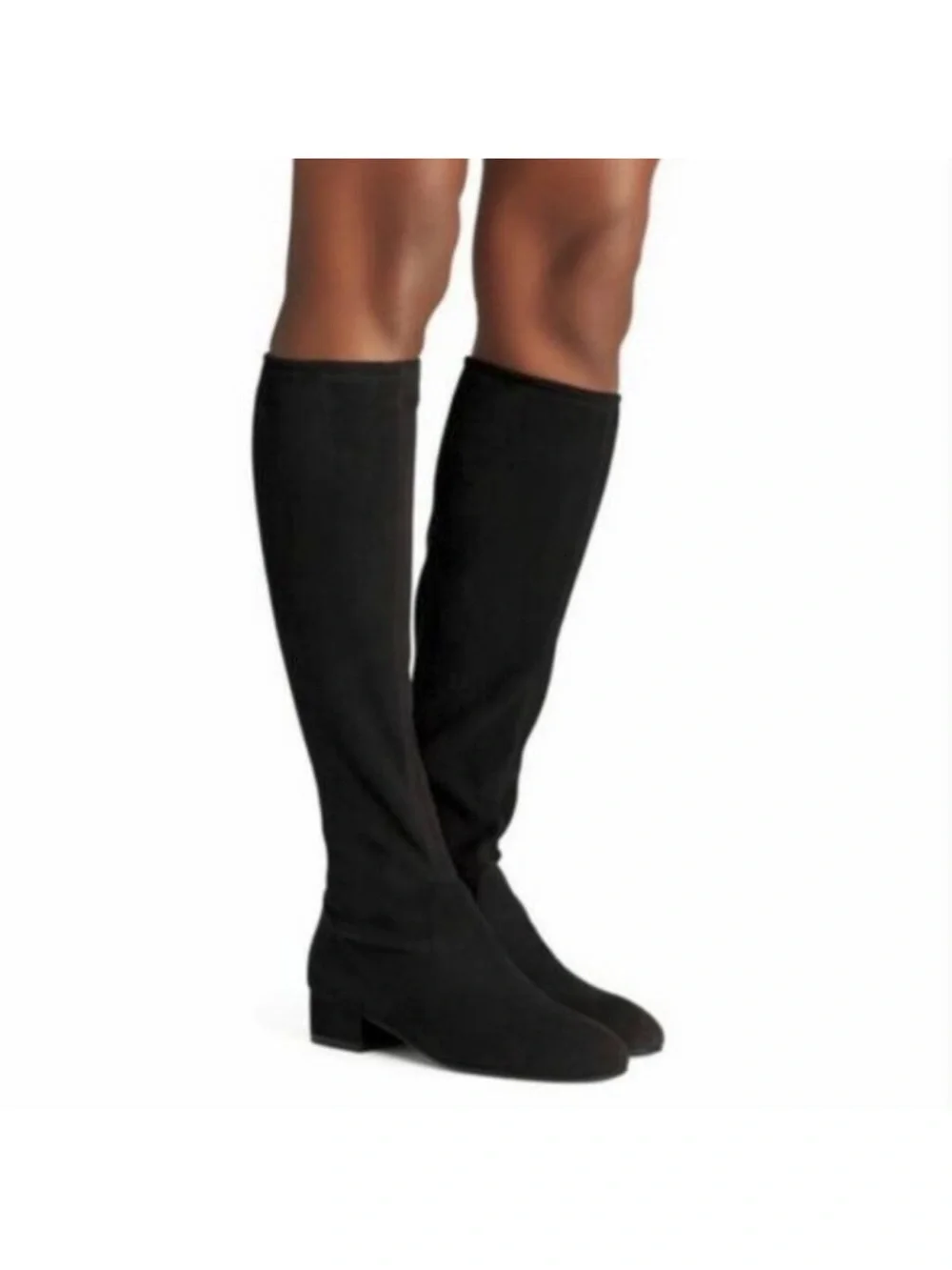 Stuart Weitzman Raissa Knee high stretch Suede Boots - Riding Style